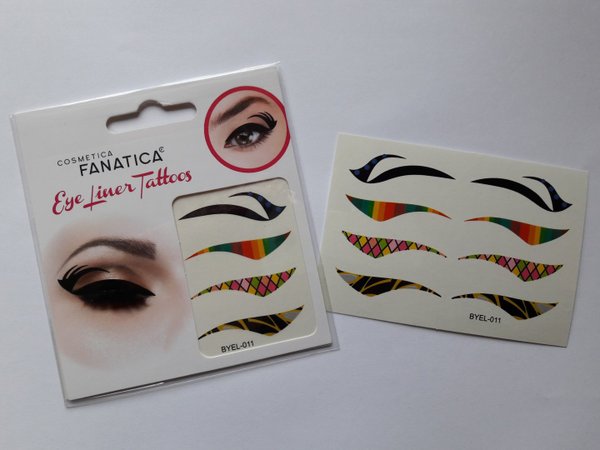 Eye liner Tatoo, Lidschmuck, Eyeliner Sticker, tolle designs