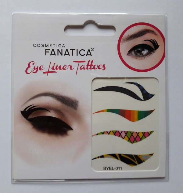Eye liner Tatoo, Lidschmuck, Eyeliner Sticker, tolle designs