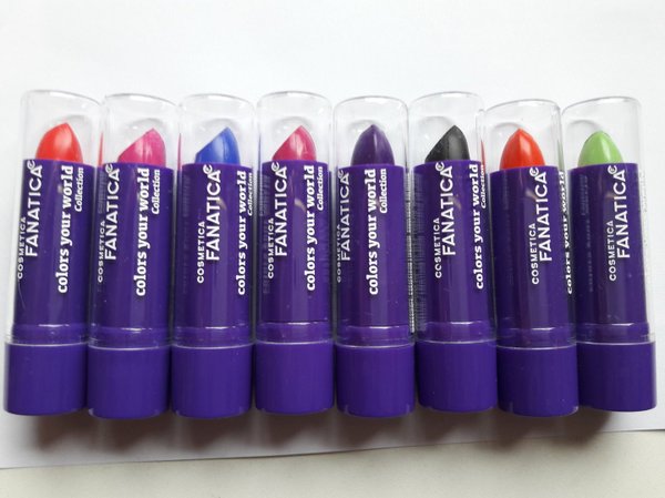 Lippenstift, crazy Lipstick,cosmetica fanatica,8 verrückte Farben
